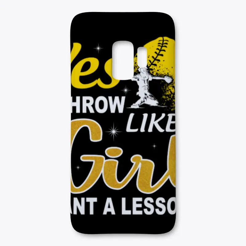 I Throw Like A Girl Softball Shirt