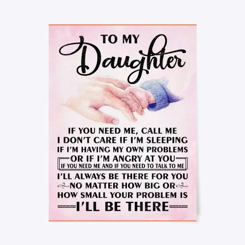 To My Daughter I'll Be There  Blanket