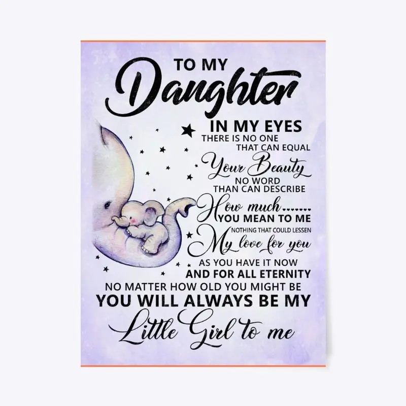 To My Daughter In My Eyes Blanket