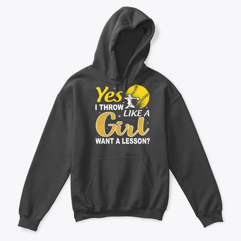 I Throw Like A Girl Softball Shirt