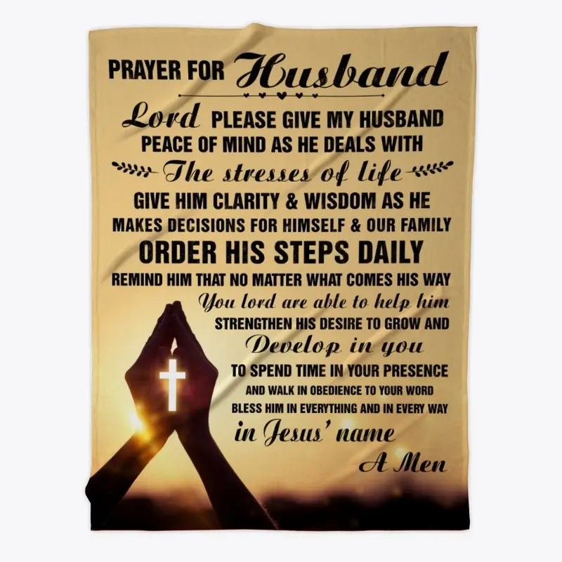 Prayer For Husband Blanket